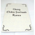 Mini Clear Quartz Etched Gemstone Elder Futhark Rune Set with Booklet 